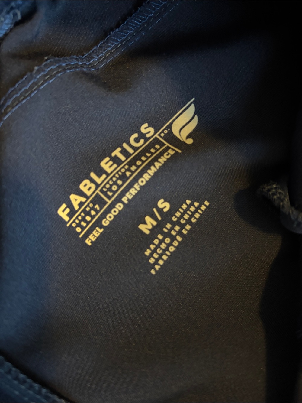 Fabletics Navy Drawstring Jogger Scrub Set - Picture 3 of 3